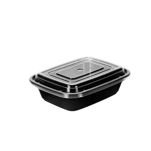 Restaurant To Go Food Box Rectangular Plastic Disposable Food Takeaway Container