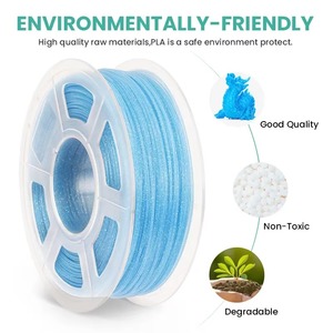 Filament <span class=keywords><strong>PLA</strong></span> industriel bleu scintillant de 1,75 mm, <span class=keywords><strong>bobine</strong></span> de 1 kg (2,2 lb) pour <span class=keywords><strong>imprimante</strong></span> <span class=keywords><strong>3D</strong></span>, tolérance de diamètre de 1 an +/- 0,02 mm - Product Image 2