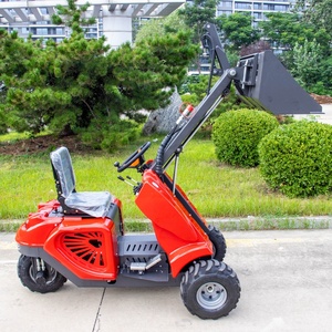 Narrow Space 3 Wheels Drive Compact Hydraulic Telescopic Three Wheel with Trencher for Agriculture - Product Image 3