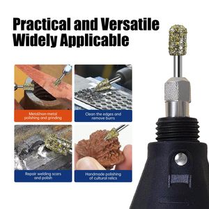 Premio 46 graniglia a spirale flauto 1/8 "gambo smerigliatrice diamantata punte accessori rotanti per Dremel efficace pietra resina di vetro - Product Image 4