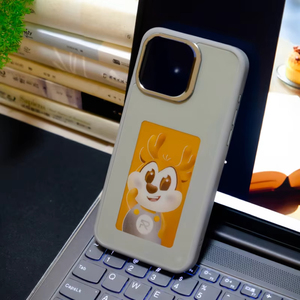 Cá Nhân DIY AI Thông Minh Bốn Màu Mực Màn Hình NFC Chiếu Điện Thoại Trường Hợp Đối Với iPhone 15 16 16E Pro Max New Trở Lại Bảo Vệ Bìa - Product Image 2