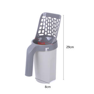 Pelle à litière en plastique pour chat avec sacs à ordures supplémentaires pelle à litière Portable avec support pelle à litière et système d'élimination de la litière en un - Product Image 3