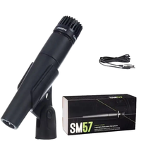 Ensemble de microphones dynamiques SM57 - Utilisation en conférence et en studio, micro filaire à réduction de bruit pour batterie