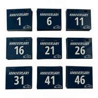 Autocollant adhésif personnalisable en acrylique pour plaque d'immatriculation, idéal pour l'identification des postes d'accès Internet, des chambres d'hôtel, des portes et des sièges de restaurant