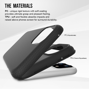2 strati all'ingrosso Anti graffio TPU + <span class=keywords><strong>custodia</strong></span> del telefono cellulare PC Cover posteriore per <span class=keywords><strong>iPhone</strong></span> <span class=keywords><strong>11</strong></span> - Product Image 4