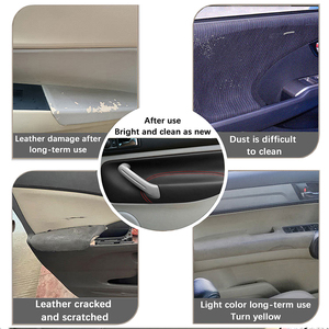Capa de Painel de Porta para APENAS 4 Portas, Capa de Apoio de Braço em Couro Macio para VW Golf 4 <span class=keywords><strong>MK4</strong></span> Bora <span class=keywords><strong>Jetta</strong></span> 1999-2005 - Product Image 5