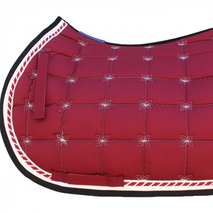 Vente en gros de tapis de selle en coton matelassé anglais tout usage tapis d'équitation profilé équipement équestre pour l'entraînement - Product Image 1