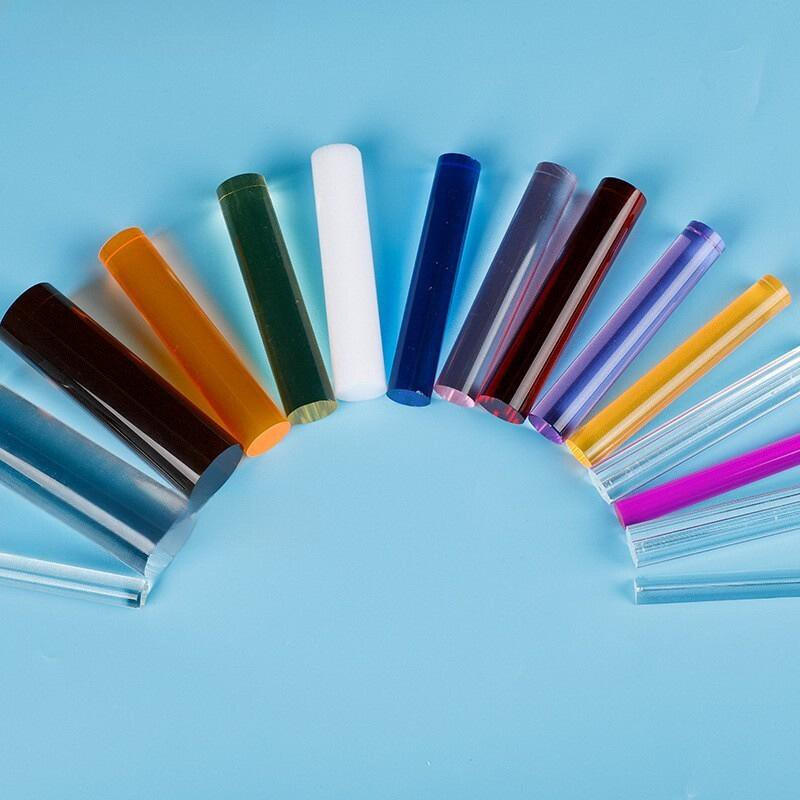 TONGYUAN Solid PMMA Acrylic Rods Extruded/Cast Colored Laser-processed ...