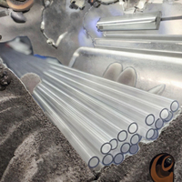 Tube de quartz de qualité semi-conductrice personnalisé, résistant à la corrosion à haute température, pureté 99,999 %, transmission UV 93 %, transparent