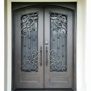 Anti-cold thermal break iron material entrance iron door for US and Canada Market