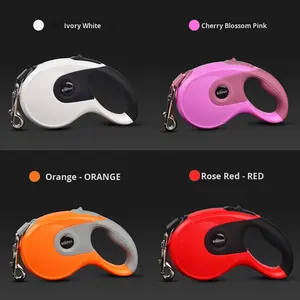 Guinzaglio Retrattile per Cani con Corda in Plastica ABS e Nylon da 3/5/8m, Dispositivo di Trazione Telescopico Riflettente per Passeggiate - Product Image 4