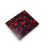Dompet CD Lipat 8 Panel Berbahan Karton Cetak Warna Penuh Seni Abstrak Untuk Kemasan Album Musik