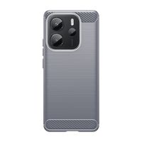 Étui de téléphone portable à texture de dessin de fil brossé pour Redmi Note 14 4G résistant aux chutes et aux chocs accessoires de téléphone de haute qualité