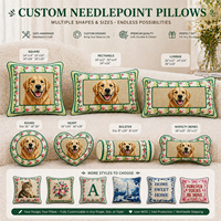 Housse de coussin rectangulaire personnalisable à motif floral, faite à la main en polyester/coton, écologique, style campagne française 3D, pour la maison et l'hôtel