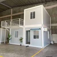 Maison conteneur pliable préfabriquée moderne et respirante en panneaux sandwich, facile à assembler, 20 pieds, 40 pieds, pour bureau, villa, hôpital
