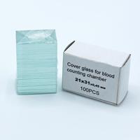 21*31mm Transparent Glass Microscope Slides for Blood Counting Chamber Customized OEM Lab Research Use