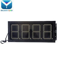 Afficheur numérique LED suspendu extérieur IP65 de 8 pouces 8888 Totem Sign avec SDK pour station-service