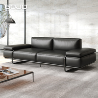Ensemble Canapé Sectionnel Modulaire en Cuir Moderne pour Bureau, Salon d'Attente ou Zone de Réception, Canapés d'Attente en PU pour Salon, Mobilier Commercial Professionnel