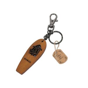 Hongya напечатанный популярный узор деревянный гравированный Логотип персонализированный рекламный деревянный Гравировальный кожаный брелок - Product Image 5