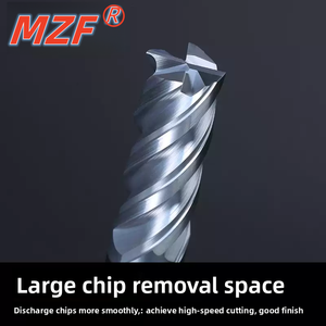 70 Degree Tungsten Steel Milling Cutter, 4-<strong>edge</strong> Alloy <strong>End</strong> <strong>Mill</strong>, Flat Bottomed Four <strong>Edge</strong> Straight Shank Coated Steel CNC - Product Image 5