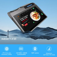 Z100 NFC MPOS-терминал для оплаты с принтером 58 мм, Android 12.0, сканером штрих-кодов, Wi-Fi, 4G, Bluetooth для ресторанов