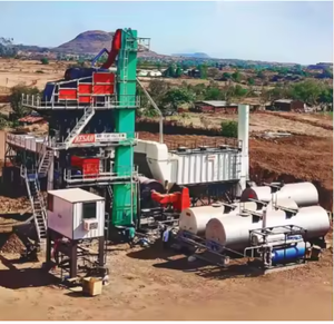 เครื่องผสมยางมะตอยแบบแบทช์มิกซ์ ยี่ห้อ KESAR รุ่น Hot Mix Plant พร้อมมอเตอร์ปั๊ม PLC ประสิทธิภาพสูง 380V 156-276 กิโลวัตต์ รับประกัน 1 ปี สำหรับงานก่อสร้างถนน - Product Image 3