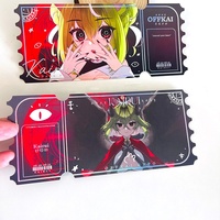 Logo personnalisé impression mignon Anime cartes de voeux dessin animé hologramme ajustement parfait découpé cartes manches cartes postales pour la décoration