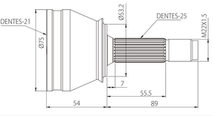 Joint de <span class=keywords><strong>CV</strong></span> extérieur de haute qualité pour Ford - Product Image 2