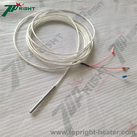 Sonde de température RTD Pt100 3*15mm avec câble TF à 3 fils, longueur 3m