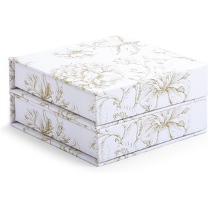 Luxury souvenir gift <b>box</b> with <b>magnetic</b> cover - elegant gold flower design can be customized according to needs - Product Image 1