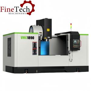 เครื่องจักรกลึงซีเอ็นซี 5 แกน VMC1890 ยี่ห้อ FANUC พร้อมฟังก์ชัน RTCP ความแม่นยำในการกำหนดตำแหน่ง 0.005 มม. ปรับแต่งได้ 24 หัวจับเครื่องมือ ATC สำหรับงานหนัก โลหะ - Product Image 1