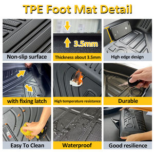 Tapis de voiture TPE écologiques, inodores et haute protection, tapis de <span class=keywords><strong>coffre</strong></span>, surface facile à nettoyer, TPE pour <span class=keywords><strong>coffre</strong></span> inférieur pour <span class=keywords><strong>Mazda</strong></span> <span class=keywords><strong>CX</strong></span>-3 2018, tapis de voiture - Product Image 4