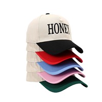 Gorras de Béisbol de 5 Paneles con Logotipo Personalizado, Gorra de Béisbol Clásica de Dos Tonos, Gorras de Béisbol de Algodón Bordadas para Deportes
