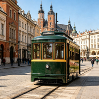 Tren Eléctrico Personalizado Tipo Tramvay, Vagón Histórico para Turismo Urbano, Ferrocarril Panorámico, Transporte de Pasajeros