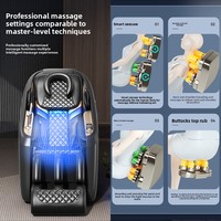 Fauteuil de massage complet RENOVACARE PRMC-F06 8D en pierre de jade, double moteur, longue voie de massage, gravité zéro, airbag, rouleau pour les pieds, commande intelligente