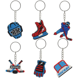 Porte-clés en métal en forme de ballon de football de dessin animé, pendentif de sac, fournitures pour fans, petits cadeaux sportifs - Product Image 4