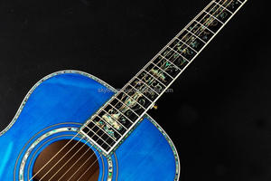 40 pollici in legno massello chitarra acustica, di colore <span class=keywords><strong>blu</strong></span> quilted maple deluxe <span class=keywords><strong>chitarre</strong></span> - Product Image 4