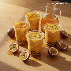 Sirop de fruit de la passion pour bubble tea, bouteille de 5 kg, vente en gros - Product Image 4