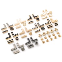 Xustom Logo Silver Snap Button Set pour Hommes Thobe Clothes Pattern Clothing Snap Fastener avec Zinc Alloy Metal Clip