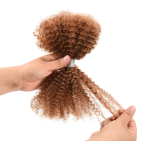 Extensions de cheveux humains vierges vietnamiens Originea Luxury 12A Afro Kinky Bulk, double épaisseur, peuvent être permanentées et teintes, pour dreadlocks