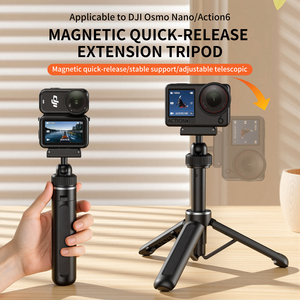 Adaptateur de <span class=keywords><strong>perche</strong></span> à <span class=keywords><strong>selfie</strong></span> magnétique à démontage rapide pour trépied, série de caméras d'action - Product Image 1
