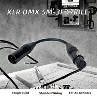 Câble adaptateur XLR DMX personnalisé YMYS, 3 broches femelle, 3 broches mâle, connecteurs blindés pour microphone, contacts en alliage d'argent, alliage de zinc