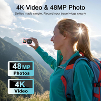 Appareil photo numérique à double écran, zoom numérique 18x, Full HD 1080, autofocus, capteur 5MP, flash LED, jusqu'à 64 Go, filtre créatif