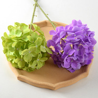 Hydrangea artificiel en soie, toucher réaliste, haute qualité, fleurs de mariage, panneaux à branche unique, décoration murale et de sol