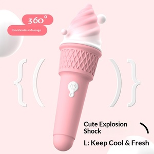 Eiscreme-Vibrator Erotikspielzeug für Frauen Elektrisch Magnetisch Aufladbar 360-Grad-Massage für Körpervergnügen und Orgasmus - Product Image 1