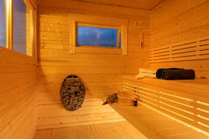 Cabine de sauna extérieure de style scandinave |   Maison de spa compacte en <span class=keywords><strong>bois</strong></span> avec véranda - Product Image 5