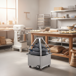 จัดส่งรวดเร็ว 	 เครื่องปั้นแป้งกลม AC380/50Hz 0.4kw สำหรับ 	 โรงงานเบเกอรี่ โรงอาหาร ซูเปอร์มาร์เก็ตขนาดใหญ่ ร้านค้าในตัว - Product Image 1