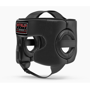 Protège-tête de boxe en cuir personnalisé en gros, qualité supérieure, respirant, avec fermeture à boucle - Product Image 5