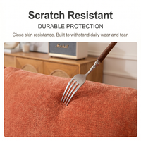 Funda de Sofá Reclinable con Patrón Jacquard, Tejido Chenille Resistente, Ajuste Elástico, Resistente a Arañazos de Gatos, Uso en las Cuatro Estaciones