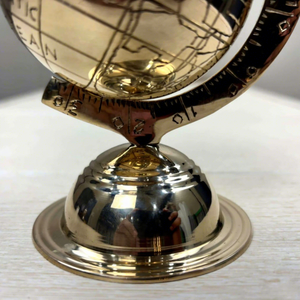 Brass Rotating World <b>Globe</b> Handmade Vintage <b>Desk</b> Decor Antique Map Sphere Nautical Office Decoration Traveler Gift Study Table - Product Image 6